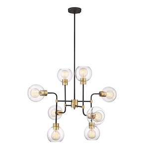 Pierre - 8 Light Chandelier In Contemporary Style-25 Inches Tall and 34.25 Inches Wide