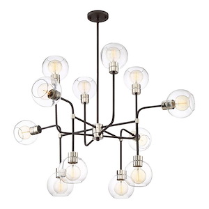 Pierre - 12 Light Chandelier In Contemporary Style-29.25 Inches Tall and 43 Inches Wide - 1298052
