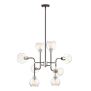 Pierre - 8 Light Chandelier In Contemporary Style-25 Inches Tall and 34.25 Inches Wide - 1298051