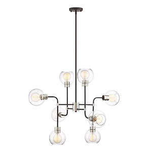Pierre - 8 Light Chandelier In Contemporary Style-25 Inches Tall and 34.25 Inches Wide - 1308784