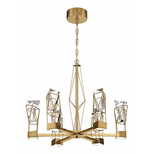 Gem - 57.6W 6 LED Chandelier In Contemporary Style-22.4 Inches Tall and 24 Inches Wide