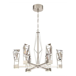 Gem - 57.6W 6 LED Chandelier In Contemporary Style-22.4 Inches Tall and 24 Inches Wide