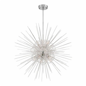 Flare - 10 Light Chandelier In Contemporary Style-24.75 Inches Tall and 36 Inches Wide