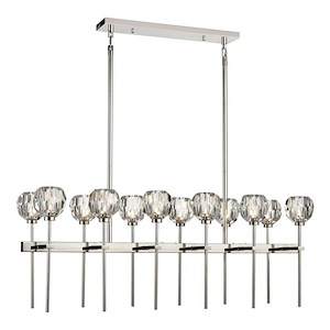 Parisian - 12 Light Chandelier In Contemporary Style-18.25 Inches Tall and 15.25 Inches Wide