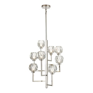 Parisian - 8 Light Chandelier In Contemporary Style-27.75 Inches Tall and 20 Inches Wide