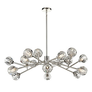 Parisian - 18 Light Chandelier In Contemporary Style-13 Inches Tall and 48.5 Inches Wide - 1298078