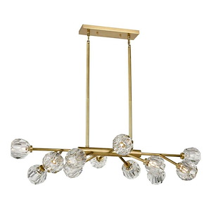 Parisian - 12 Light Chandelier In Contemporary Style-11 Inches Tall and 25.5 Inches Wide - 1308833