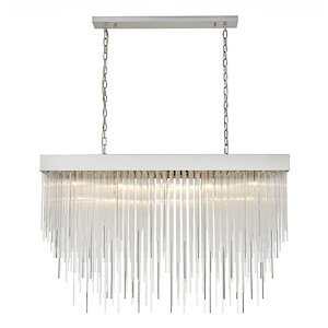 Waterfall - 17 Light Chandelier In Contemporary Style-30.25 Inches Tall and 14.25 Inches Wide