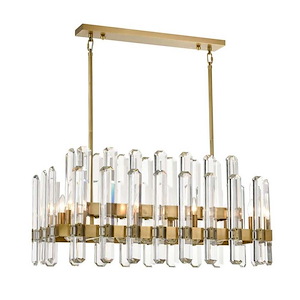 Clarion - 10 Light Chandelier In Contemporary Style-17.25 Inches Tall and 14.5 Inches Wide