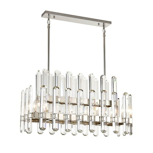 Clarion - 10 Light Chandelier In Contemporary Style-17.25 Inches Tall and 14.5 Inches Wide