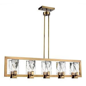 Horizon - 5 Light Chandelier In Contemporary Style-13 Inches Tall and 5 Inches Wide