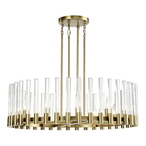 Julian - 12 Light Chandelier In Contemporary Style-9.88 Inches Tall and 32 Inches Wide