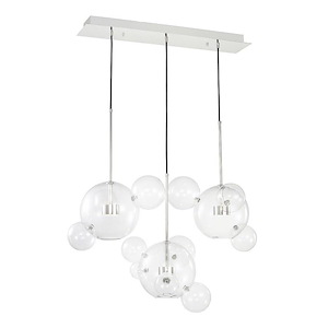 Sattelite - 18W 6 LED Chandelier In Contemporary Style-29.5 Inches Tall and 22 Inches Wide