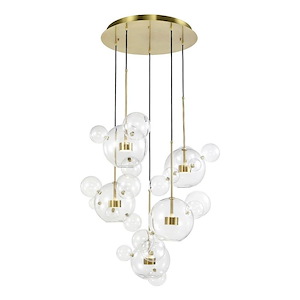 Sattelite - 30W 10 LED Chandelier In Contemporary Style-29.5 Inches Tall and 44.13 Inches Wide