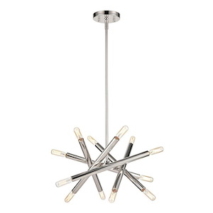 Mandelorian - 12 Light Chandelier In Contemporary Style-14 Inches Tall and 14 Inches Wide