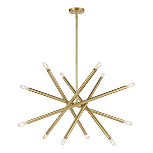 Mandelorian - 12 Light Chandelier In Contemporary Style-32 Inches Tall and 32 Inches Wide