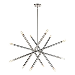 Mandelorian - 12 Light Chandelier In Contemporary Style-32 Inches Tall and 32 Inches Wide
