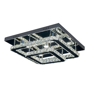Ember - 78W 5 LED Flush Mount In Contemporary Style-7.48 Inches Tall and 21.65 Inches Wide