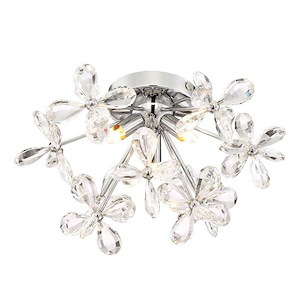 Adelle - 3 Light Flush Mount In Contemporary Style-8.3 Inches Tall and 15.4 Inches Wide
