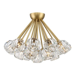 Parisian - 18 Light Flush Mount In Contemporary Style-19 Inches Tall and 24 Inches Wide - 1308917