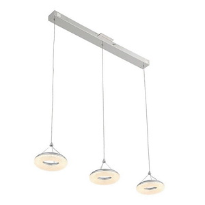 Orbit - 25.5W 3 LED Mini Pendant In Contemporary Style-5.5 Inches Tall and 7.9 Inches Wide - 1298151