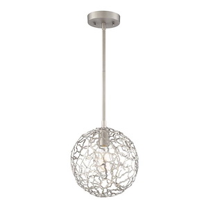 Helios - 1 Light Pendant-10.75 Inches Tall and 9.75 Inches Wide