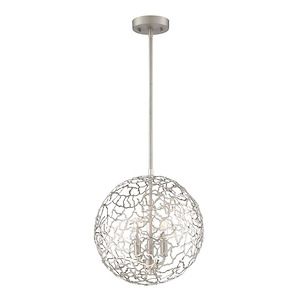 Helios - 3 Light Pendant-14.75 Inches Tall and 13.75 Inches Wide