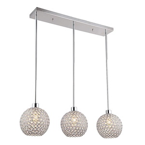 Kent - 3 Light Pendant In Contemporary Style-7.75 Inches Tall and 7 Inches Wide
