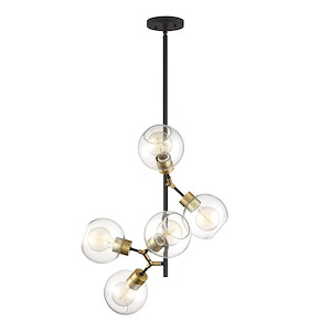 Pierre - 5 Light Pendant In Contemporary Style-24.5 Inches Tall and 15.5 Inches Wide