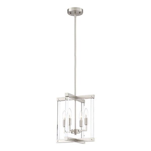 Regent - 4 Light Pendant In Contemporary Style-13.5 Inches Tall and 12 Inches Wide