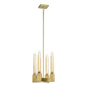 Placid - 4 Light Pendant In Contemporary Style-16 Inches Tall and 12 Inches Wide