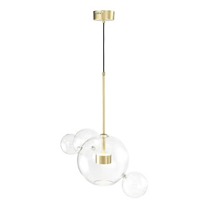 Sattelite - 6W 2 LED Pendant In Contemporary Style-29.5 Inches Tall and 22 Inches Wide