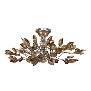 Misthaven - 4 Light Semi-Flush Mount-9.5 Inches Tall and 21.63 Inches Wide