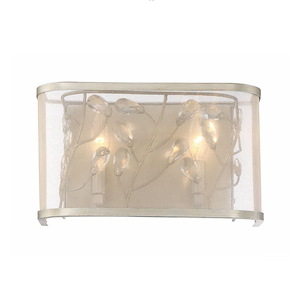 Vine - 2 Light Wall Sconce In Contemporary Style-7 Inches Tall and 12.25 Inches Wide