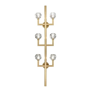 Parisian - 6 Light Wall Sconce In Contemporary Style-60 Inches Tall and 16 Inches Wide