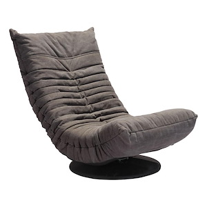 Down Low - Low Swivel Chair In Modern Style-28.3 Inches Tall and 27.6 Inches Wide - 1089722