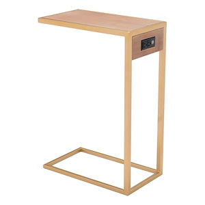 Ike - Side Table In Modern Style-26 Inches Tall and 18.1 Inches Wide