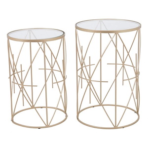 Hadrian - Side Table Set In Modern Style-22.4 Inches Tall and 15 Inches Wide