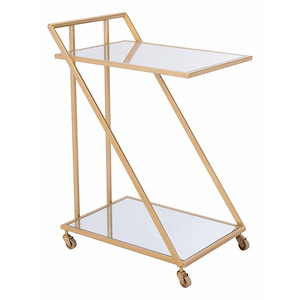 Alto - Bar Cart In Glam Style-31.9 Inches Tall and 22 Inches Wide