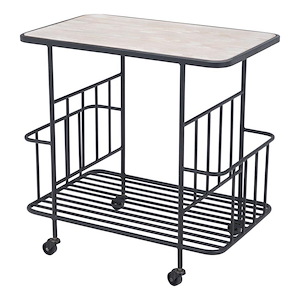 Argus - Bar Cart In Modern Style-24 Inches Tall and 24 Inches Wide