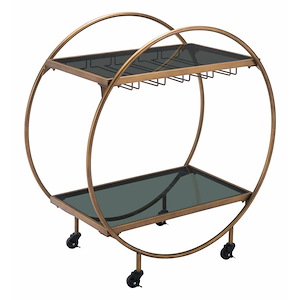 Arc - Bar Cart In Modern Style-37.4 Inches Tall and 34.6 Inches Wide