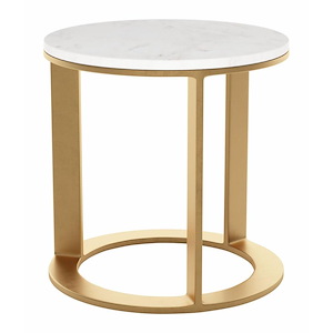 Helena - Side Table In Modern Style-18 Inches Tall and 18 Inches Wide - 1026629