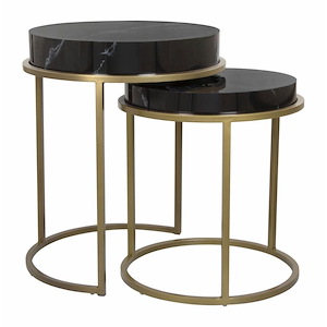 Tank - Nesting Table In Modern Style-21.7 Inches Tall and 18.7 Inches Wide