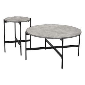 Malo - Coffee Table In Modern Style-16.9 Inches Tall and 32.7 Inches Wide