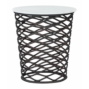 King - Side Table In Modern Style-21.5 Inches Tall and 17.9 Inches Wide