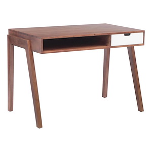 Linea - Desk In Mid-Century Modern Style-30.3 Inches Tall and 44.1 Inches Wide