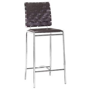 Criss Cross - Counter Chair Set In Modern Style-39 Inches Tall and 15 Inches Wide - 1117285