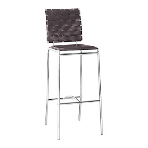 Criss Cross - Bar Chair Set In Modern Style-41 Inches Tall and 15 Inches Wide - 1117284