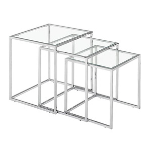 Pasos - Nesting Table In Modern Style-20.5 Inches Tall and 19 Inches Wide