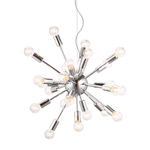Pulsar - 24 Light Pendant In Modern Style-125.2 Inches Tall and 23.6 Inches Wide - 445816